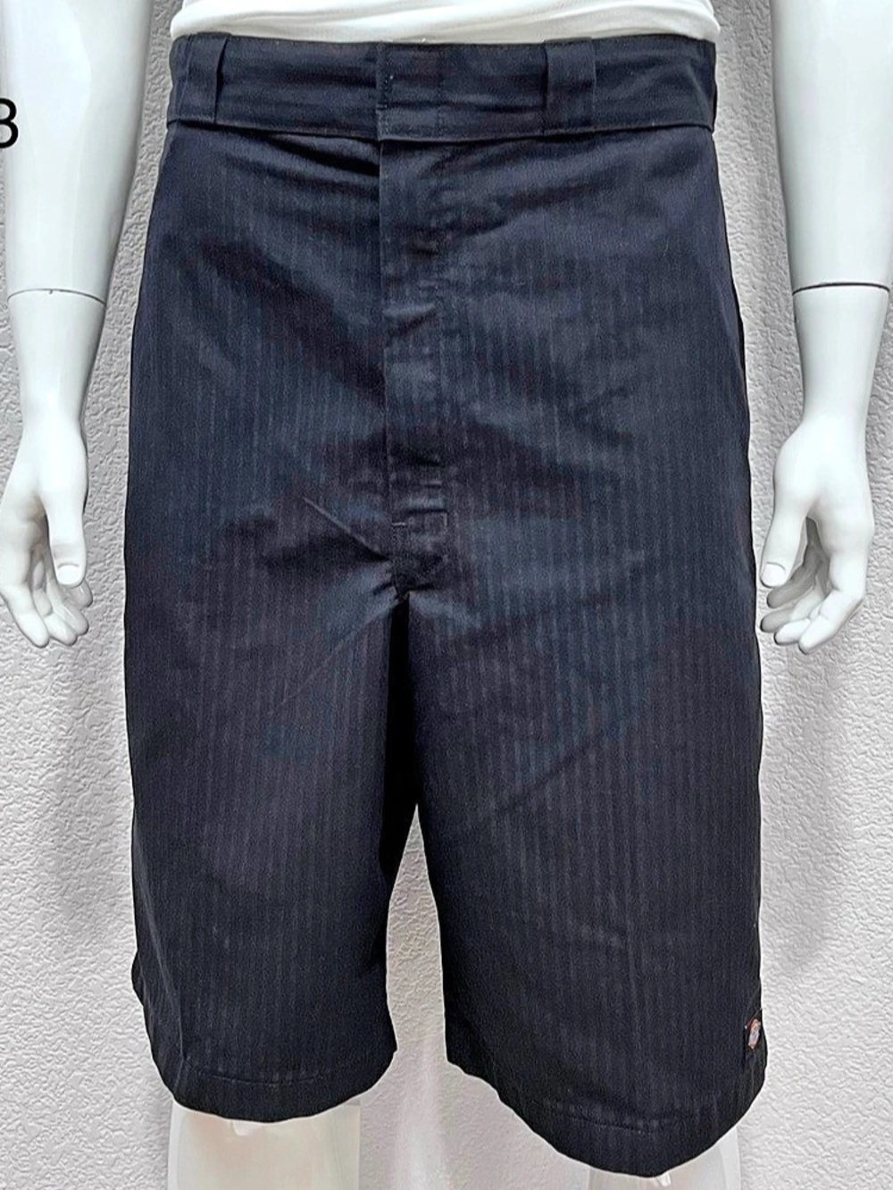 Dickies Mens shorts 42x13 Black Pinstripe Loose Fit Long Baggy Cholo Skater Y2K